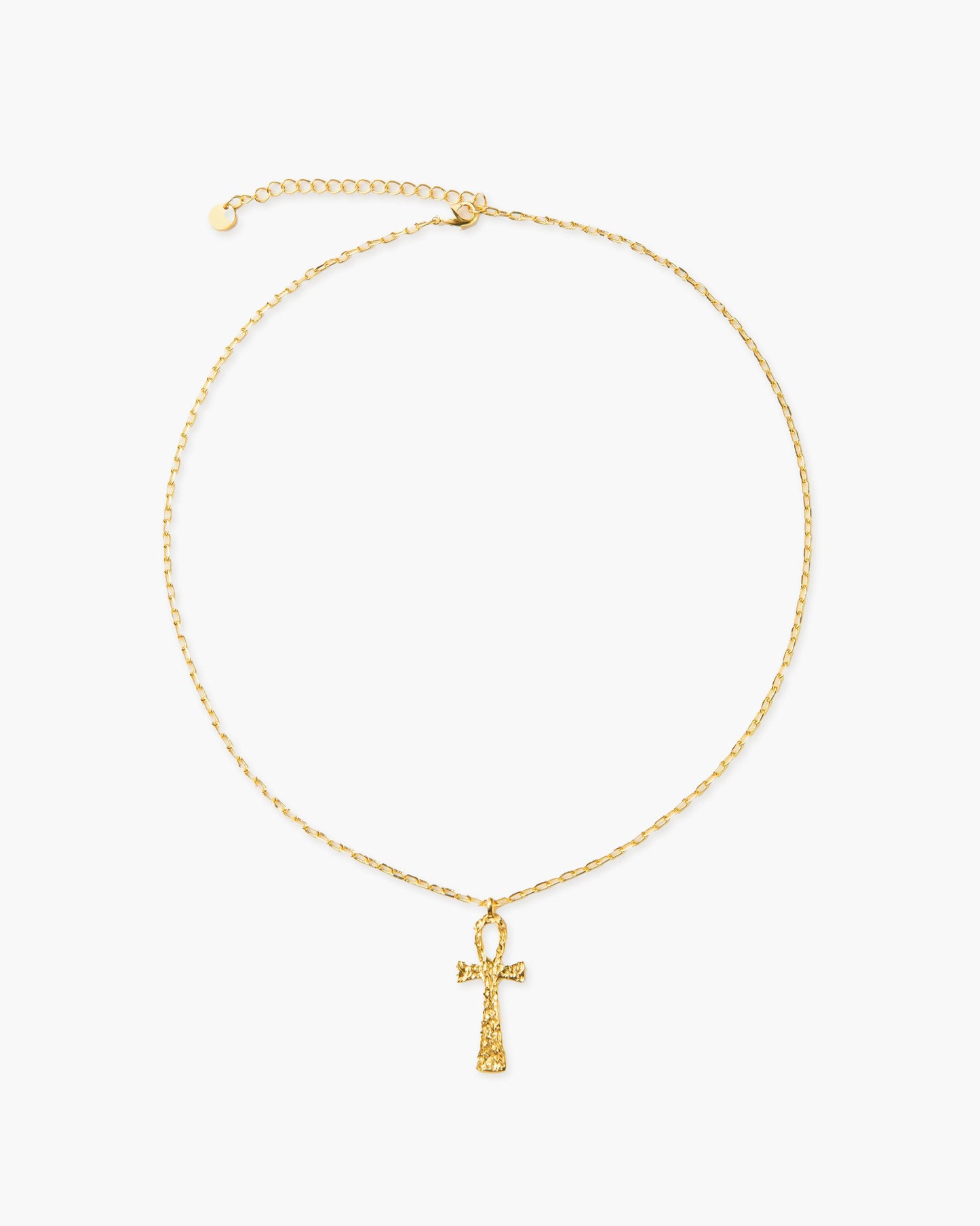Textured Ankh Necklace