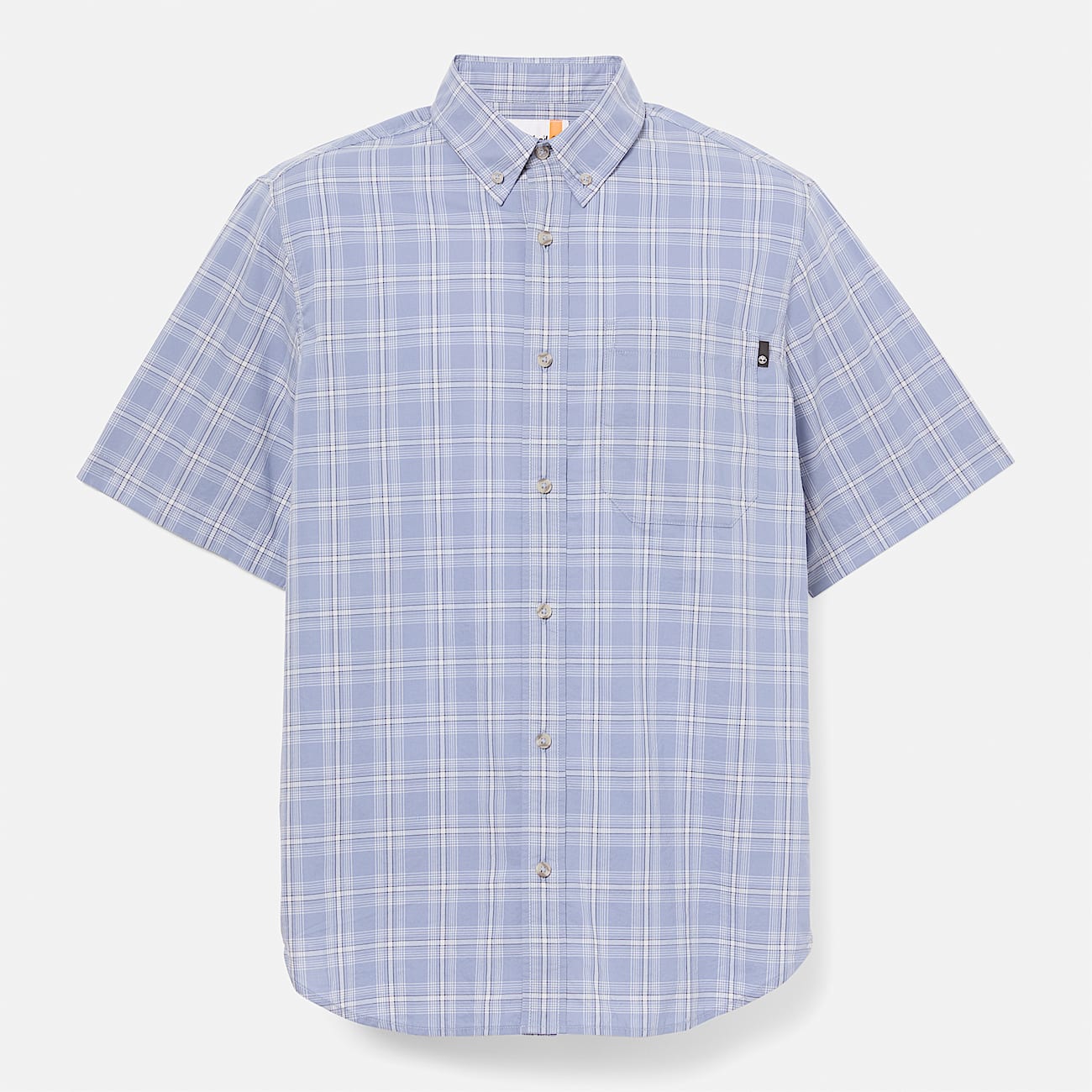 Men's Checkered Poplin Short-Sleeve Shirt