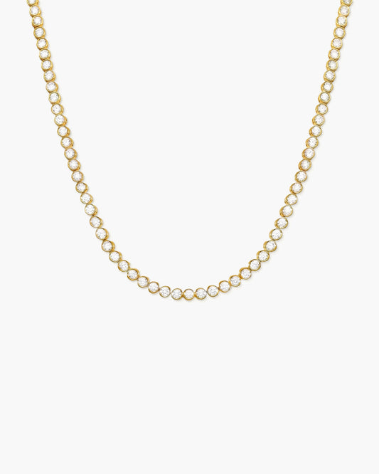 Tennis Necklace in Gold