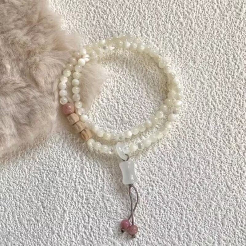 Eastern Harmony & Fortune Bracelet – Handcrafted Beaded Mala with 3D Floating Display Frame