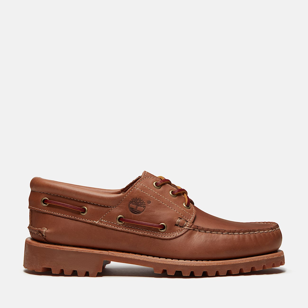 Men's TIMB Authentic 3-Eye Lug Handsewn Boat Shoe