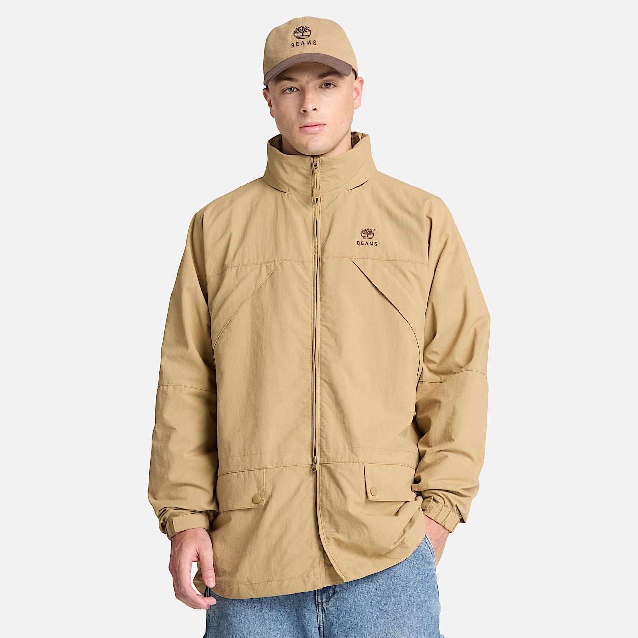 Women's TIMB x BEAMS Nylon Zip Up Convertible Jacket