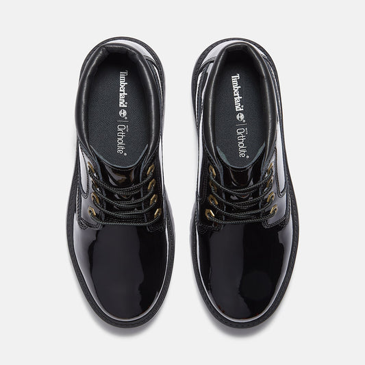 Women's Patent Leather Stone Street Platform Chukka