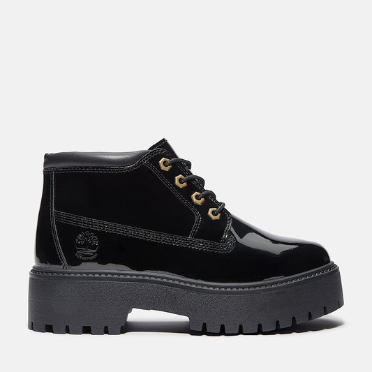 Women's Patent Leather Stone Street Platform Chukka