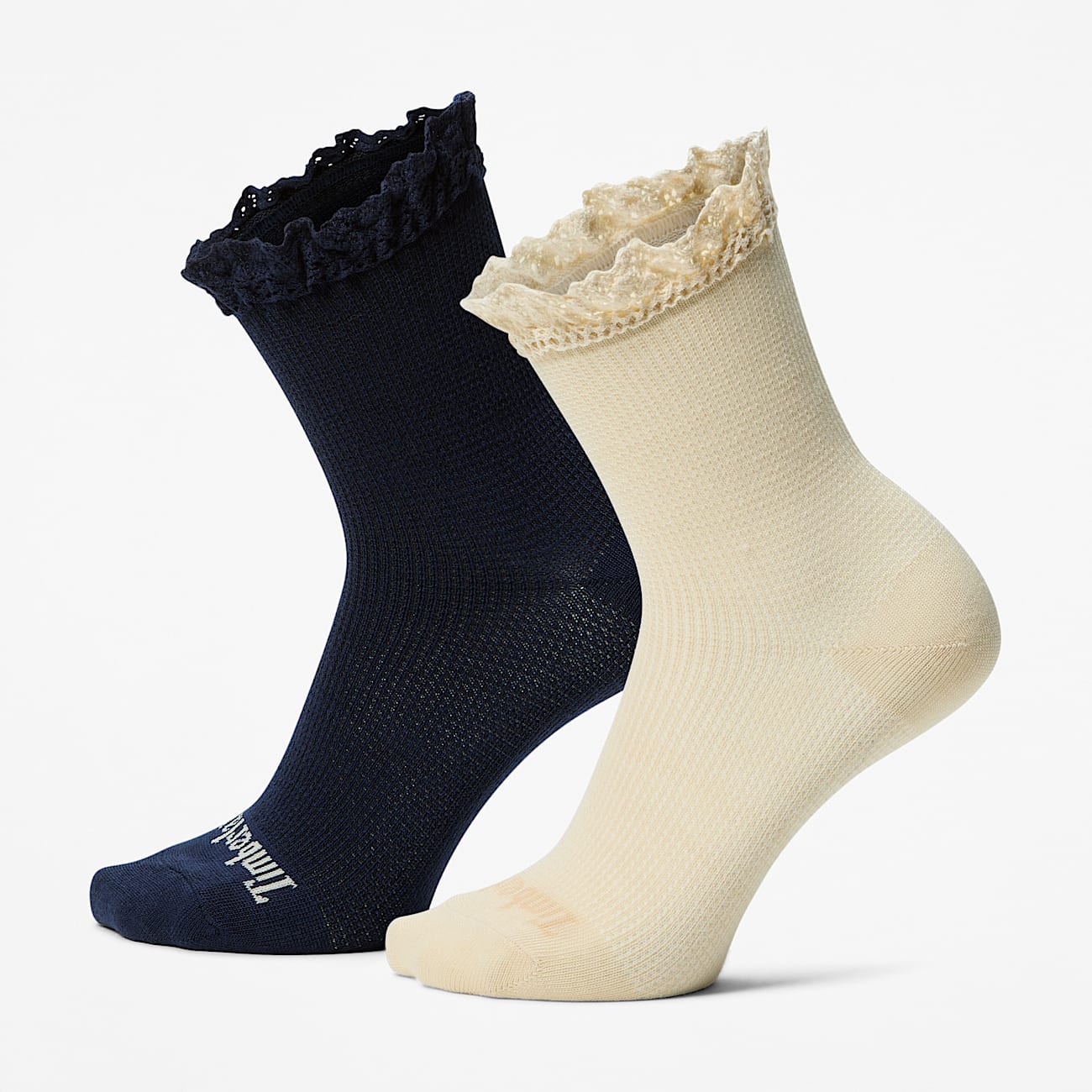 Women's TIMB 2-Pack Ruffle Low Crew Sock
