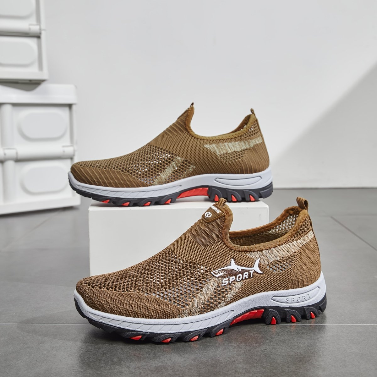 Men's Slip-On Walking Shoes Breathable Lightweight | Active Peaks