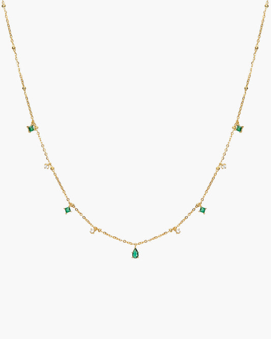 Elysee Necklace in Emerald Green