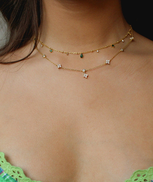 Lucky Clover Necklace in Gold