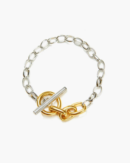 Mixed Metal Chain Bracelet
